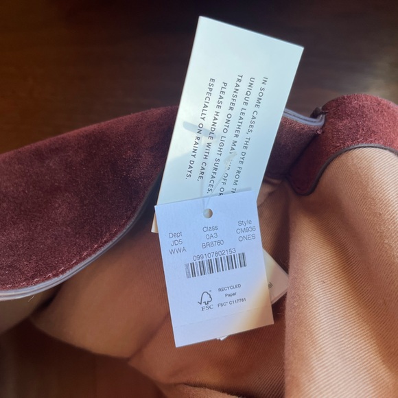 NWT J.Crew Large Berkeley tote in suede Brown - Picture 12 of 13